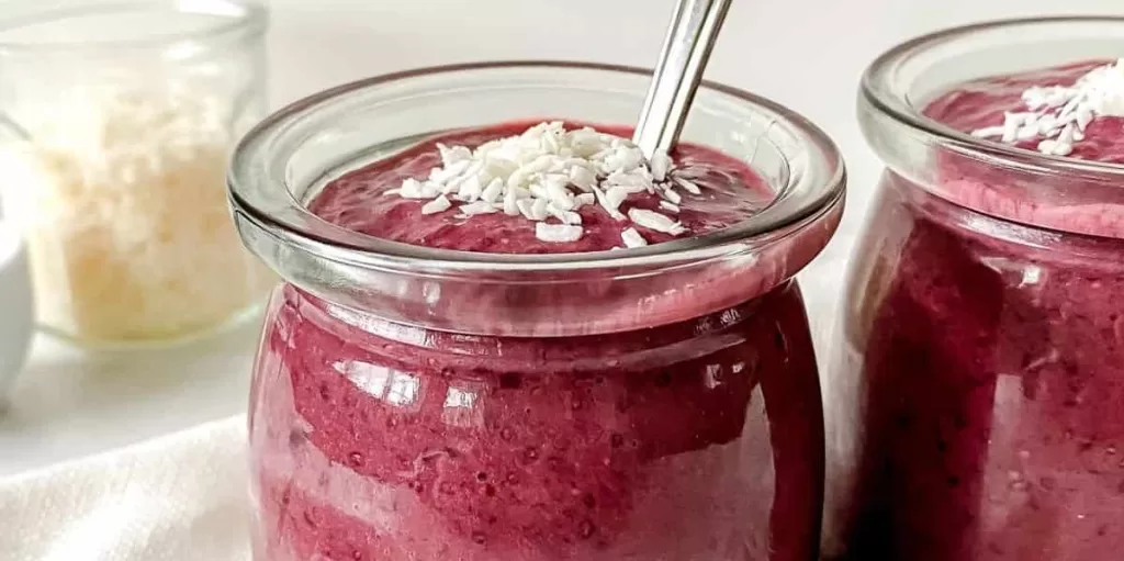 Cherry Chia and Coconut Pudding